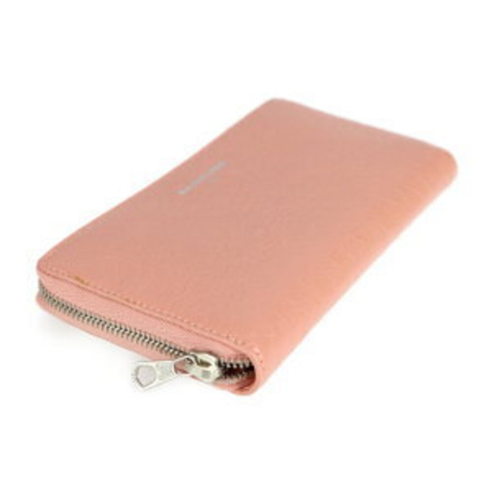 BALENCIAGA Long Wallet pink Beige Tan leather round zipper - Picture 4 of 8